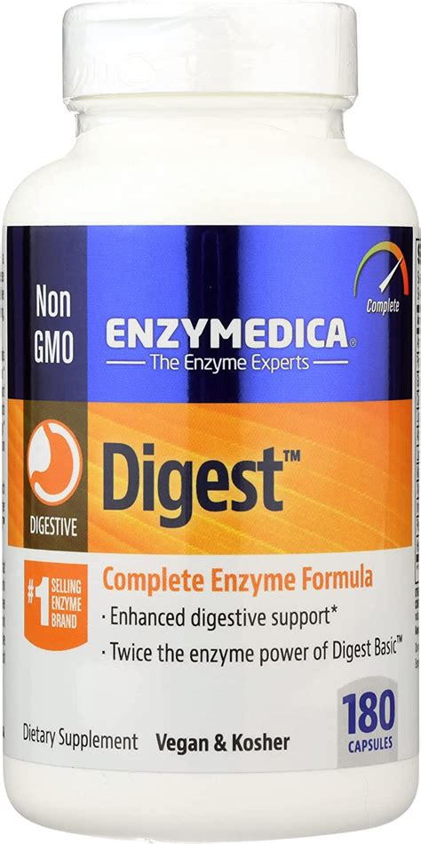 Amazon.com: Enzymedica Digest, Complete Enzyme Formula, Non GMO, Vegan ...