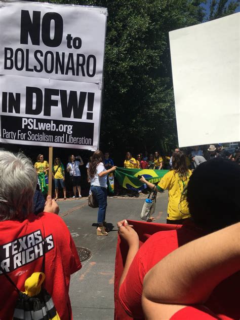 Dallas protest against Bolsonaro – Liberation News