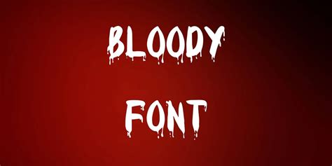 Bloody Font Free Download