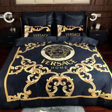 Versace Medusa Logo Custom Bedding Set Duvet Cover 2 Pillow Cases