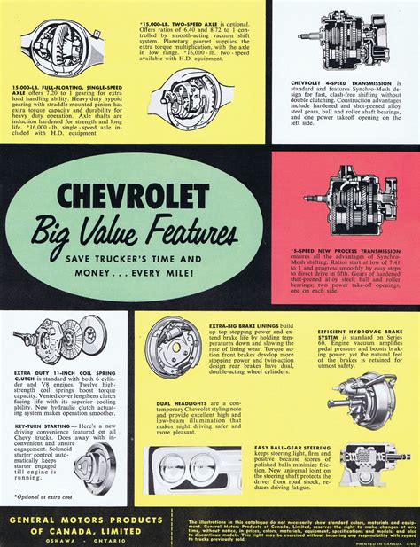 1960 Chevrolet C60 Series Brochure
