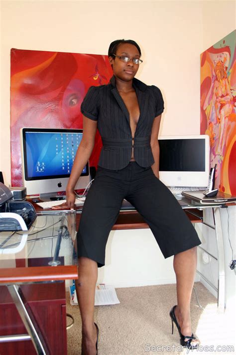 Naughty Black Girl Amateur Secretary XXX Dessert Picture 5