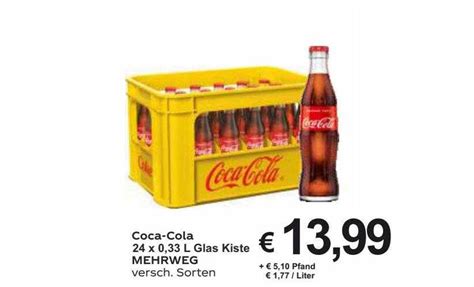 Coca Cola 24 X 0 33 L Glas Kiste Mehrweg Angebot Bei Bilgro 1Prospekte De