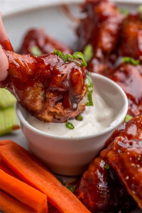 A Delicious Homemade Chicken Wing Recipe Smothered In A Sweet Honey Barbecue Sauce With Just 2