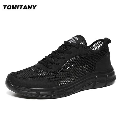 Summer Mesh Shoes Men Sneakers Breathable Light Men S Casual Shoes Lace Up Walking Footwear