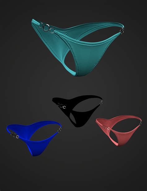 X Fashion Rings Bikini Bottoms For Genesis 8 And 8 1 Females Daz 3D