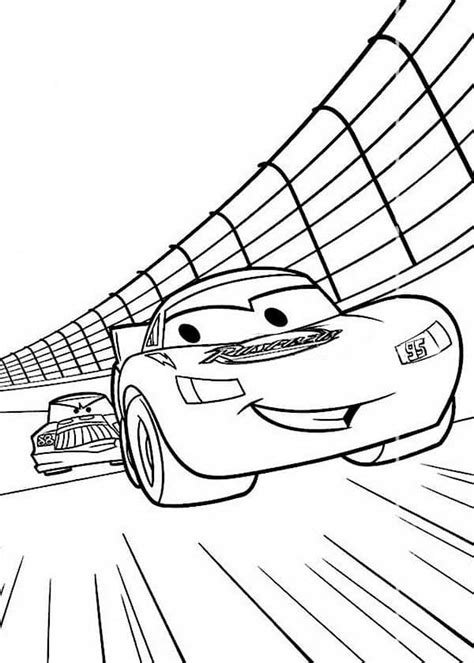 Coloriage Flash McQueen à imprimer sur ColoriageEnfant