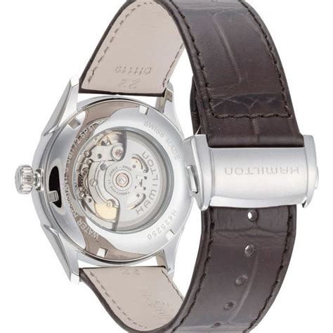Hamilton H42525551 Jazz Master Silver Automatic Leather Watchcharts