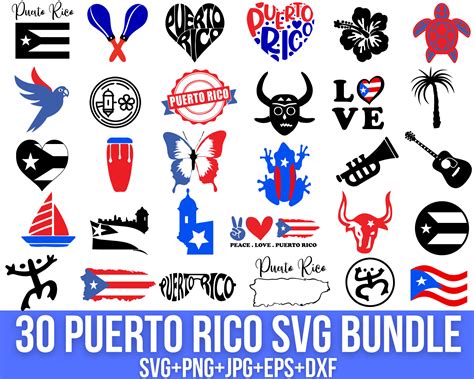 Puerto Rico Svg Bundle Puertorican Flag Svg Puerto Rico Flag - Etsy Canada