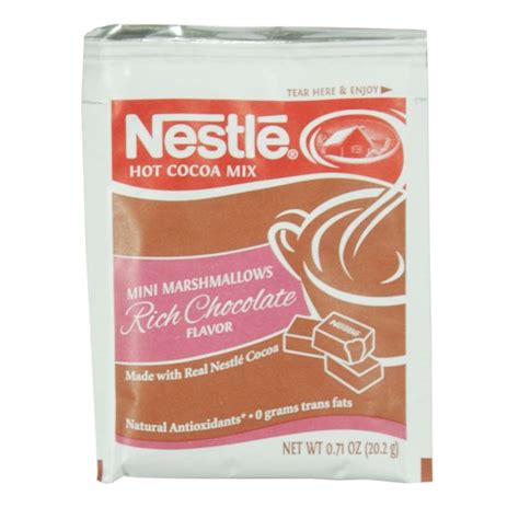 Nestle Hot Cocoa Mix With Marshmallows Single Serve Ct Box Case Cartnut