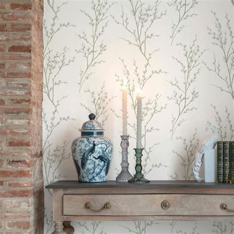 Laura Ashley Pussy Willow Wallpaper Sage Green M Rackhams