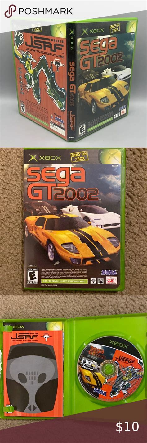 Vintage Y2k Original Xbox Sega Gt 2002 And Jet Set Radio Future Video Game Combo Jet Set Radio