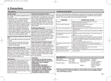 Emerson Ewv404 Owners Manual Hf330udqx33