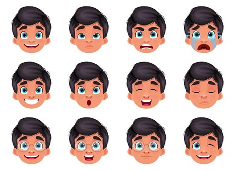 Man Facial Expressions Vector Art, Icons, and Graphics for Free Download