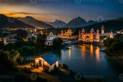 the city of lahore at night. AI-Generated 33415500 Stock Photo at Vecteezy