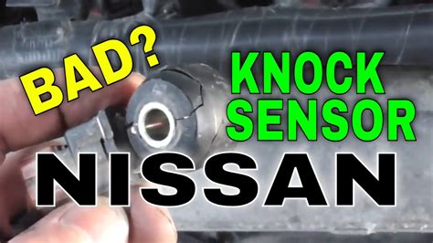 Nissan Knock Sensor Replacement Youtube