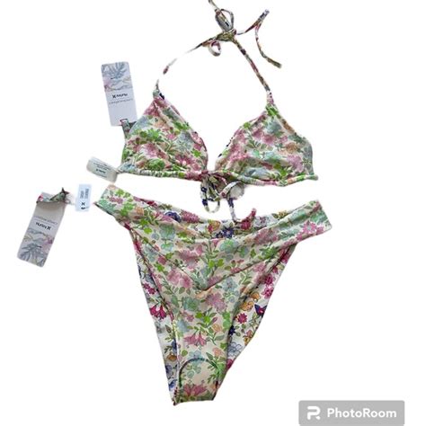 Hurley Swim Hurley Loveshackfancy X Hurley Sunny Meadow Reversible Bikini Set Nwt Poshmark