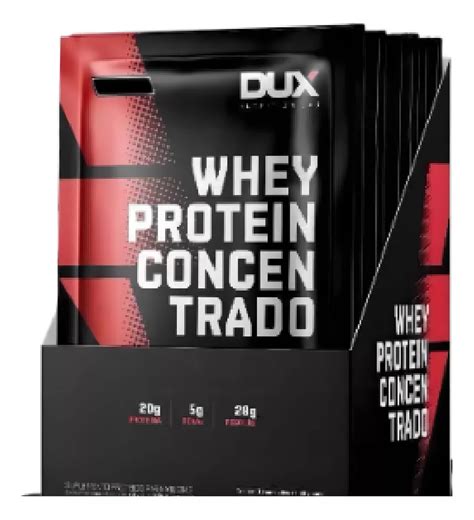 Display Sachê De Whey Concentrado Cookies Cream 10 Unid 28g Dux