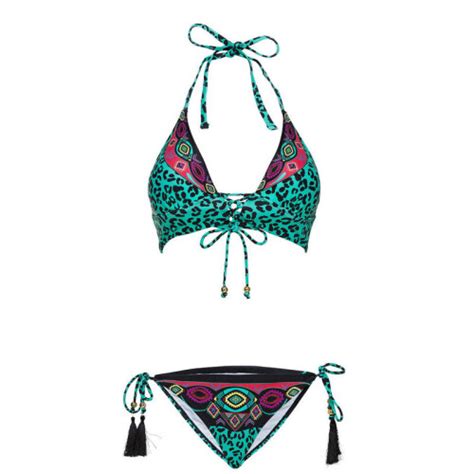 Women Swimsuit Leopard Sexy Bikini Set Bandage Swimwear Women Bathing Suit Micro Bikini Swimsuit