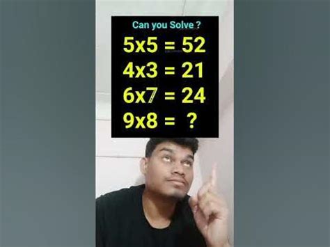 what is 9x8 ? - YouTube