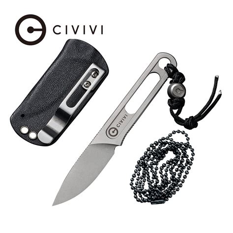 CIVIVI Minimis Fixed Blade Neck Knife 10Cr15CoMoV Blade