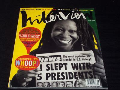 1992 June Interview Magazine Whoopi Goldberg Front Cover E 3855 Ebay