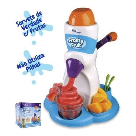 Maquina De Sorvete Criança - Máquina De Sorvete Infantil Frutas Congeladas Manual Frosty ...