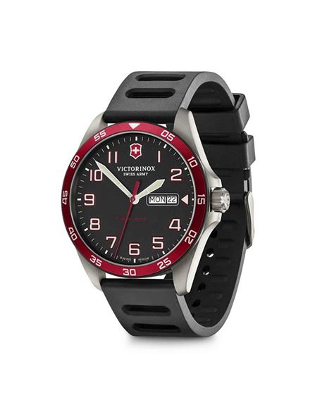 Victorinox Fieldforce Titanium Black Rubber Strap Watch 42mm A Limited Edition Macys