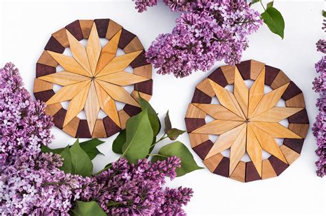 Handmade Wood Trivets For Hot Dishes Ecofriendly Sturdy Etsy