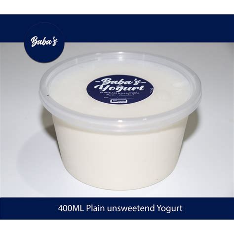 400ml Plain Unsweetened Yogurt Turkish And Greek Style Shopee