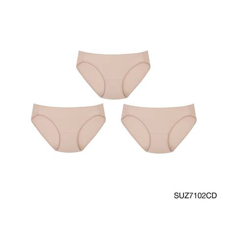 Sabina กางเกงชนใน Set 3 ชน ทรง Bikini รน Panty Zone รหส SUZ7102CD สเนอเขม