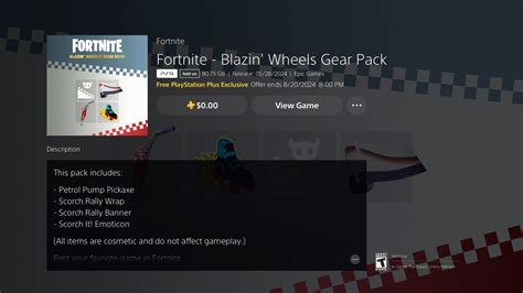 New Fortnite Playstation Plus Pack Blazin Wheels Gear Pack Youtube