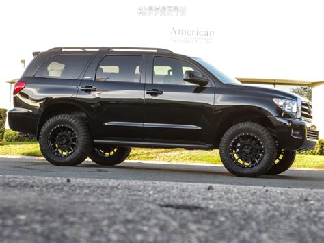 Wheel Offset 2017 Toyota Sequoia Flush Suspension Lift 3" | Custom Offsets