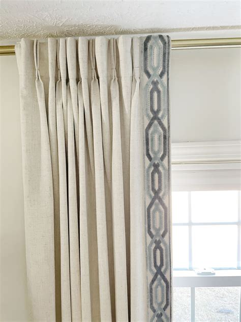 DIY Designer Dupe: Add Trim Tape to Curtains