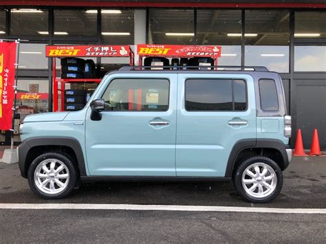 BEST写真館 スズキ ハスラー MR52S MR92S の HOT STUFF ホットスタッフ LaLaPalm ララパーム 15 プラチナシルバー リムポリッシュ を表示 タイヤ