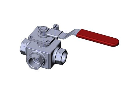 Шаровой кран 3-ходовой BV3 ALD - Чертежи, 3D Модели, Проекты ...