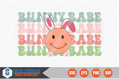 Bunny Babe Easter Retro Svg Graphic By Craftfiles Svg Creative Fabrica