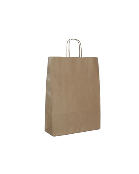 Brown Kraft Twisted Handle Bag Coimpack Embalagens Lda