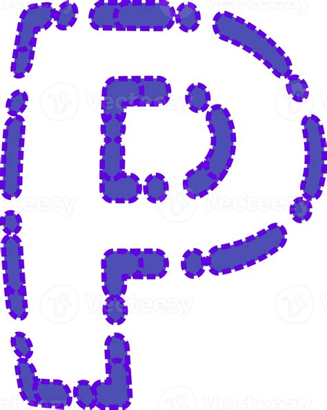 Outline Dots Alphabet Letters Illustration 22940652 Png