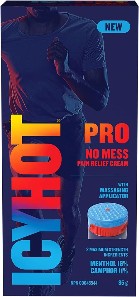 Icy Hot Pro No Mess Pain Relief Cream Relieves Minor Aches And Pains Of Muscles And Joints
