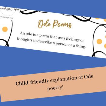 Ode Poetry Writing Poster | Meaning Structure & Sample of Ode Poetry