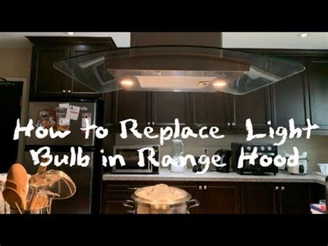 How To Replace Light Bulb In Range Hood Lightbulb Rangehoodbulb Bulb