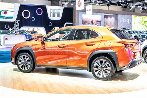 New Lexus UX 250h Hybrid Compact Luxury Crossover At Brussels Motor