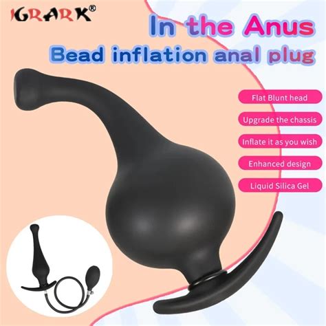 Plug Anal Super Longo Infl Vel Para Homens E Mulheres Enorme Buttplug