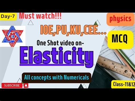 Elasticity Ioe Cee Csit Ku Pou Pu Explained In Nepali Youtube