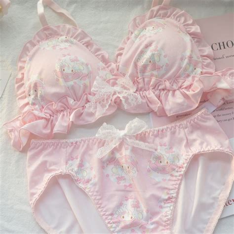 Minha Calcinha Melody Cinnamoroll Conjunto De Calcinhas De Soutien Feminino Lingerie Underwear