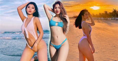 Khoe body phổng phao với bikini cắt xén táo bạo mỹ nữ thiêu đốt mọi ánh nhìn