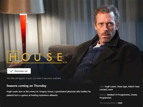 House Md Sets February 2024 Return To Netflix In Select Regions
