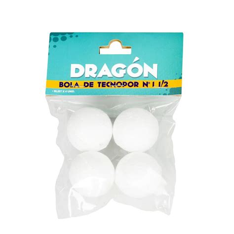Bolas De Tecnopor Dragon 1 12 X 4 Und Pe