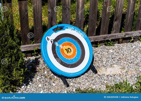 Round archery target stock photo. Image of mark, archer - 256369438